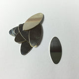 skinny oval, small sterling ovals, 1 inch X .5 inch, 4, pack  22 gauge, native tribal, southwest jewelry - Romazone