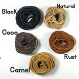 suede cording 3/32 or 2mm, choose from 5 colors, Bracelet leather, necklace leather, Soft supple 25 ft each, choose 2 bundles. tribal jewelry - Romazone