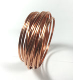 Half Round Copper wire, big half round, 10 ft of 8 gauge, great for rings, bangles and cuffs - Romazone