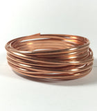 Half Round Copper wire, big half round, 10 ft of 8 gauge, great for rings, bangles and cuffs - Romazone