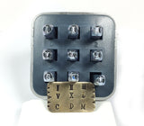 Roman Numerals steel stamps, 3 mm size, easy to use, Unique number set, storage case, for metal stamping - Romazone