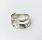 half Round Double, 10 gauge, sterling silver wire, 5mm x 1.2mm, ring wire, ring shank wire, cuff wire