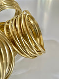 Half Round, 6 gauge Red Brass Wire, 10 ft.,  great for cuffs, tribal bracelet, gold bangles