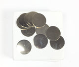Nickel Silver Discs, 1 inch  disks, 22 gauge round, 10 pack - Romazone