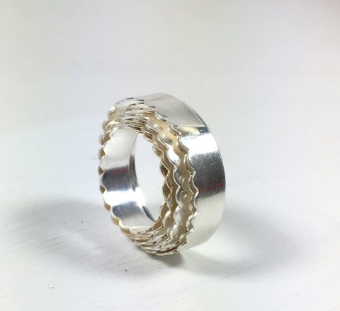 Scalloped Bezel Wire, fine silver, USA made, 3 ft Fine, 3/16 x 26 gaug –  Romazone