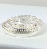 Serrated bezel wire, skinny bezel wire, thin bezel wire, 3 feet, Fine Silver 999, 1/8 Inch,  26 Gauge bezel, cabochon setting - Romazone