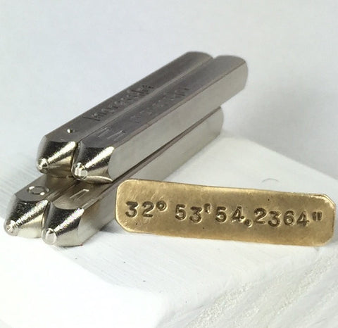 Alphabet 4 mm Stamps, 3/32 inch metal stamp set, bold large