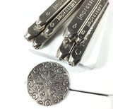 Mandala stamp set, 1 and 2, 4 stamp sets, make intricate patterns on metal, mandala pendants, mandala stamping, combine designs, mandala metal stamping - Romazone