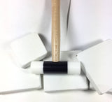 Plastic mallet, 1 inch face, 10 inches long, metal shaper, none marking, ring forming, smooth stamping, metal working - Romazone