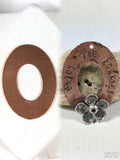 Copper Oval washer, 24 gauge, 10 pack, Handstamping washer, pendant size, , Fun for stamping, 1 1/2" x 1 1/8" - Romazone