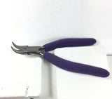 Bent Chain Nose , wire working Pliers, 6.5 inches, reduce hand strain, comfort grip pads - Romazone