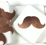 Mustache in Copper,  24 gauge, 10 pack, Hand stamping, USA made, 1/4x 1 inch - Romazone