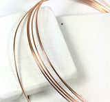 Rose Gold filled wire, 18 gauge round wire, 2 ft per order, half hard, ear wire size, small clasp wire, make ear hoops, stack ring wire - Romazone