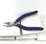Bent Chain Nose , wire working Pliers, 6.5 inches, reduce hand strain, comfort grip pads - Romazone