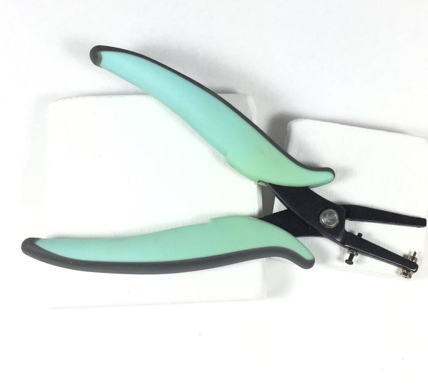 hole punch pliers, 1.2 mm size, comfy rubber grip, for sterling copper ...
