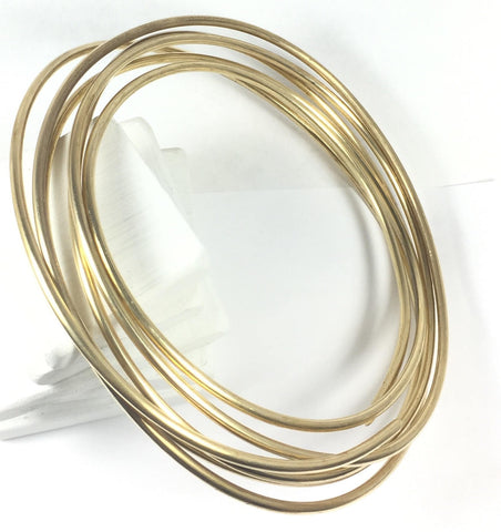 Round wire, 6 gauge Red Brass Wire, 10 ft., great for cuffs, tribal  bracelet, gold bangles