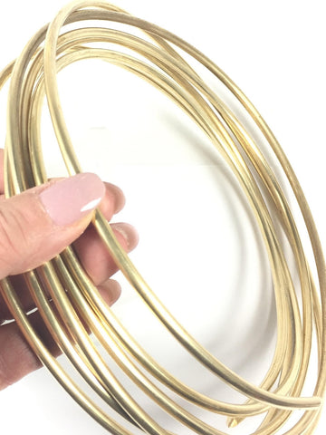 Round wire, 6 gauge Red Brass Wire, 10 ft., great for cuffs, tribal br –  Romazone