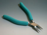 Narrow Flat Nose, wire working Pliers, 6.5 inches, reduce hand strain, comfort grip pads - Romazone