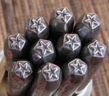 Mini star, steel stamp, 3mm size. petite star, USA made, metal stamping - Romazone