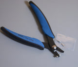 EuroTool Hole Punch Pliers, 1.8 mm, comfy rubber grip, replacement tip, up to 18 gauge - Romazone