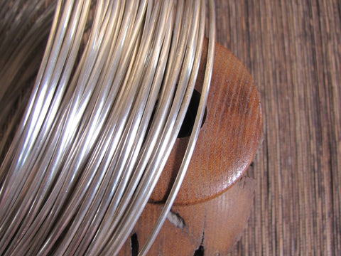 half Round, sterling silver, 11 gauge wire, 10 ft, great for rings, bangle wire - Romazone