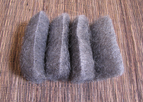 steel wool 0, 8 pad pack, for matte finish, rustic look, oxidize remover - Romazone