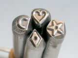 Diamond shape design 5 x 4mm Stamp for charm and pendant stamping of silver - Romazone