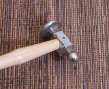 plainshing hammer, chasing work, smoothing tool, Domed face, 1 1/16 Polished steel, ergo handle grip - Romazone