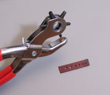 Hole Punch Pliers, for Leather, sizing wheel, select a size, 3/32 to 3/16 ", 6 hole size punch wheel - Romazone
