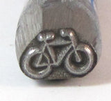 Big bicycle, 3/8 design stamp, mt. bike stamp, ride dirt, jewelry stamping - Romazone