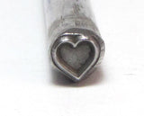BIG heart, Design stamp 5.5 x 5.5 mm, jewelry stamping on metal - Romazone