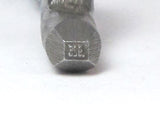 Hallmark .925, steel stamp, USA made, bent for in ring band stamping, 2.5mm x 1.5mm - Romazone