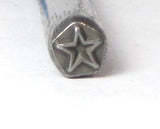 STAR steel stamp, 5 x 5mm size, USA made, metal stamping - Romazone