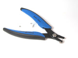 EuroTool hole punch pliers, 1.25 mm,  with comfy rubber grip, replacement tip, up to 18 gauge - Romazone
