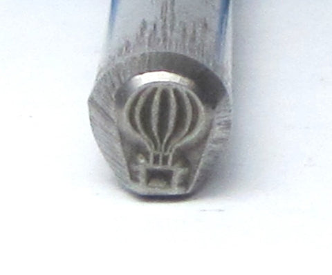 Hot Air Balloon, Steel stamp, USA made, for metal stamping, 5.5x4.5 mm - Romazone
