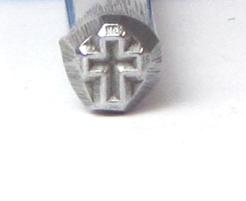 Southwest christian Cross, Design stamp, cross stamp, boarder stamp, 5.5 x 4mm, tribal stamp, native silver stamp, boho stamp, silver jewelry stamp - Romazone