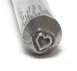 Micro Heart stamp, teeny 2.5mm, USA made, metal stamping, cute small heart - Romazone