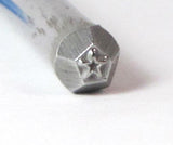 Micro Star stamp, Steel stamp, metal Stamping, 2.5 mm size, USA made - Romazone