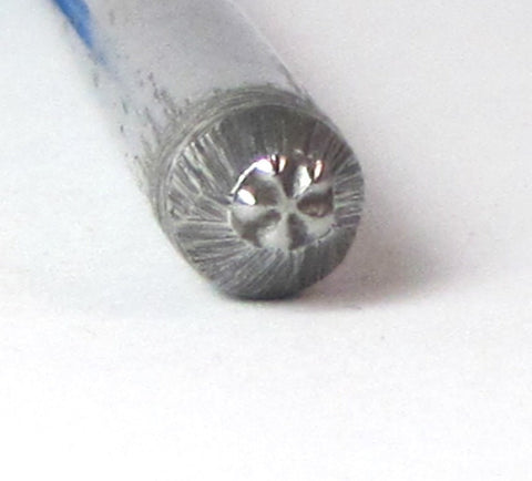 Mini Flower, steel stamp, 3 mm, metal stamping, USA made - Romazone