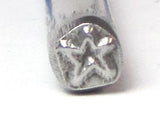 STAR stamp, 5 x 5 mm, jewelry stamping, create with metal, steel star stamp - Romazone