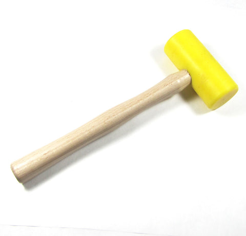 Plastic mallet, large size, head size 1 3/4 x 3 3/4 inches, metal shaping, metal forming, leather working, good balance - Romazone
