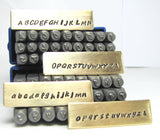 Hand Print font, 2mm Upper & Lower case, steel alphabet stamps, metal stamping - Romazone