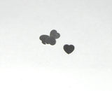 Baby Hearts, 1/2 inch, stamping blanks, solder elements, Sterling Silver, 22 gauge, 8 pack - Romazone