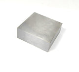 Steel block, 2.5 x 2.5 x 3/4 inch, bench block, hand stamping, wire forging, metal texturing base - Romazone