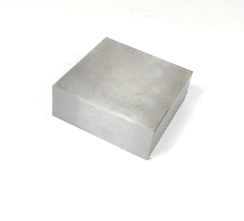 Steel block, 2.5 x 2.5 x 3/4 inch, bench block, hand stamping, wire  forging, metal texturing base