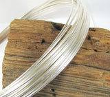 sterling silver wire, 6 ft of 10 gauge, half Round, stack ring wire, bangle wire - Romazone