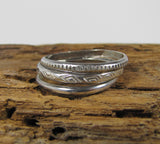half Round 10 gauge, sterling silver wire, Sold by the foot , 10 gauge sterling , half round shape, stack ring maker, bangle wire - Romazone