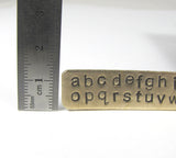 Lower Case Arial, 3mm Letter,  Stamping Set, Economy letters, metal stamping - Romazone