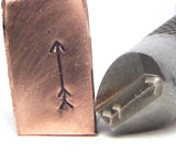 Big Arrow, design stamp, Great detail, metal stamping, 3 mm x 2.5 mm - Romazone