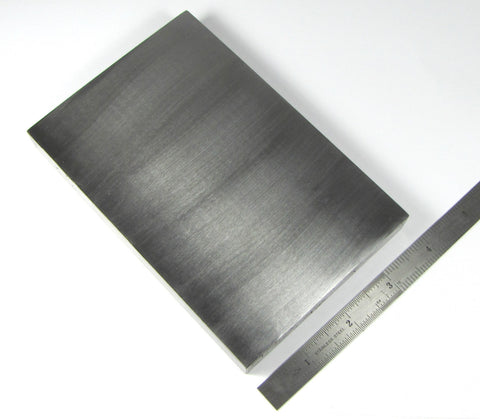 steel bench block, 6 x 4 x .75 , large polished block, stamping block,  forging metal work